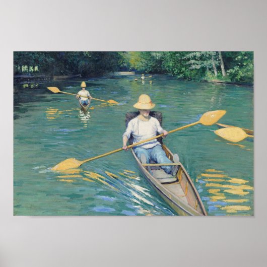 Skiffs - Gustave Caillebotte Poster (Voorkant)