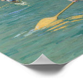 Skiffs - Gustave Caillebotte Poster (Hoek)