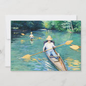 Skiffs, kunstwerk van Gustave Caillebotte, Kaart (Voorkant)