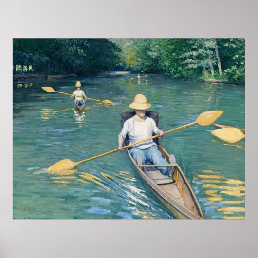 Skiffs van Gustave Caillebotte Poster (Voorkant)