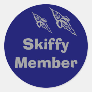 Skiffy Lid, U, U Ronde Sticker