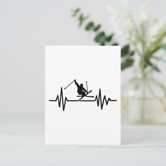 Skifrequentie Briefkaart (Staand voorkant)