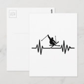 Skifrequentie Briefkaart (Voorkant / Achterkant)