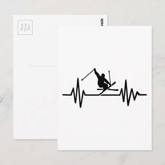 Skifrequentie Briefkaart (Voorkant / Achterkant)