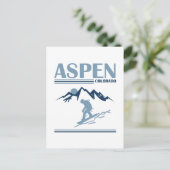 Skigebied Aspen Colorado Briefkaart (Staand voorkant)