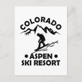 Skigebied Aspen Colorado Briefkaart (Voorkant)