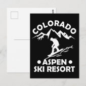 Skigebied Aspen Colorado Briefkaart (Voorkant / Achterkant)