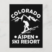 Skigebied Aspen Colorado Briefkaart (Voorkant)