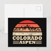 skigebied Aspen Colorado Feestdagenkaart (Voorkant / Achterkant)