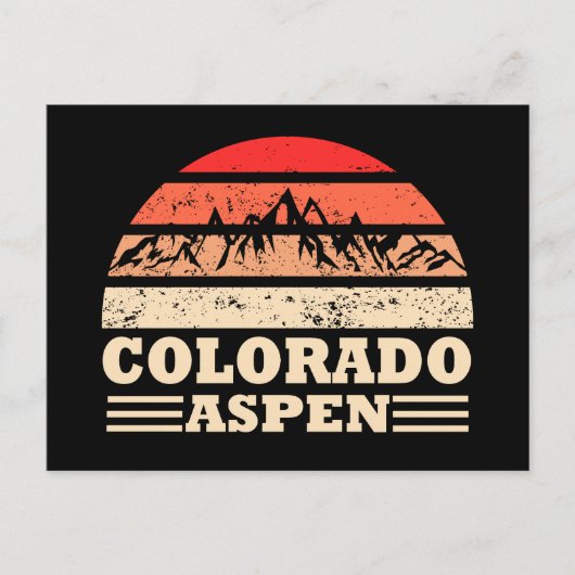 skigebied Aspen Colorado Feestdagenkaart (Voorkant)