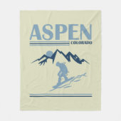 Skigebied Aspen Colorado Fleece Deken (Voorkant)