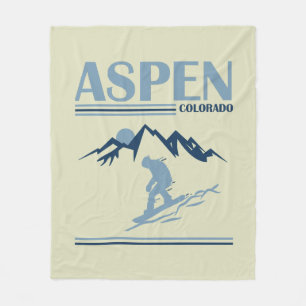 Skigebied Aspen Colorado Fleece Deken