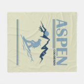 Skigebied Aspen Colorado Fleece Deken (Voorkant (Horizontaal))