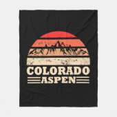  skigebied Aspen Colorado Fleece Deken (Voorkant)