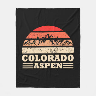 skigebied Aspen Colorado Fleece Deken