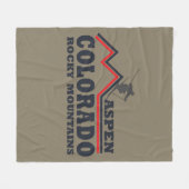 Skigebied Aspen Colorado Fleece Deken (Voorkant (Horizontaal))