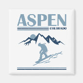 Skigebied Aspen Colorado Magneet (Voorkant)