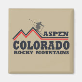 Skigebied Aspen Colorado Magneet (Voorkant)
