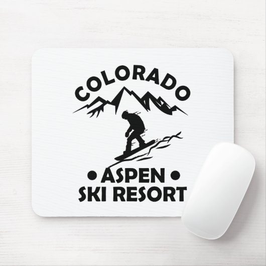 Skigebied Aspen Colorado Muismat (Met muis)