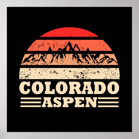 skigebied Aspen Colorado Poster (Voorkant)