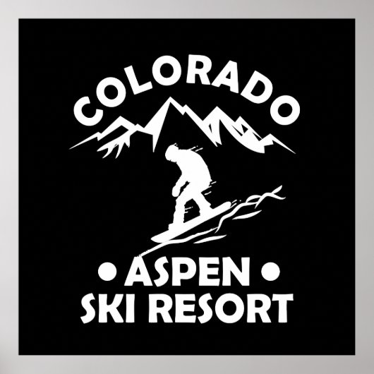 Skigebied Aspen Colorado Poster (Voorkant)