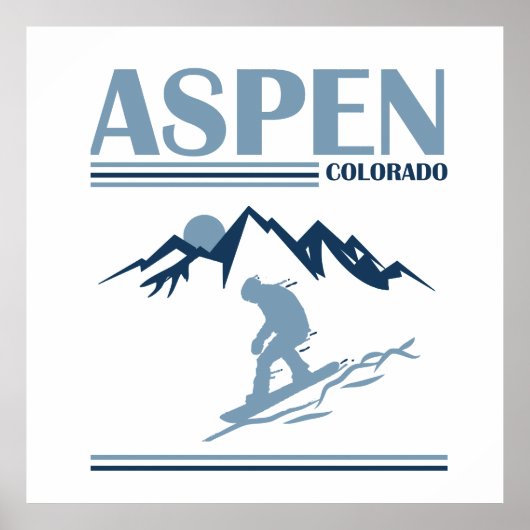 Skigebied Aspen Colorado Poster (Voorkant)