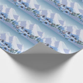 Skigebied:  berglandschap cadeaupapier (Hoek)