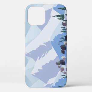 Skigebied:  berglandschap Case-Mate iPhone case