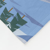 Skigebied: berglandschap fleece deken (Hoek)