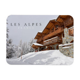 Skigebied chalet in Alpen, Frankrijk Magneet
