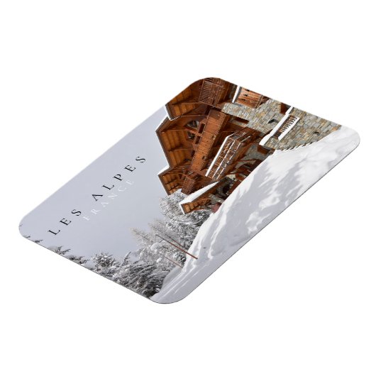 Skigebied chalet in Alpen, Frankrijk Magneet (Linkerzijde)