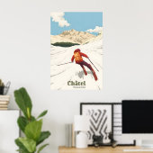 Skigebied Chatel Reisposter Poster (Thuiskantoor)