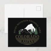 Skigebied Colorado Aspen Feestdagenkaart (Voorkant / Achterkant)