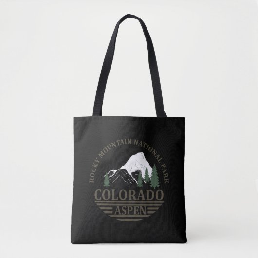 Skigebied Colorado Aspen Tote Bag (Voorkant)