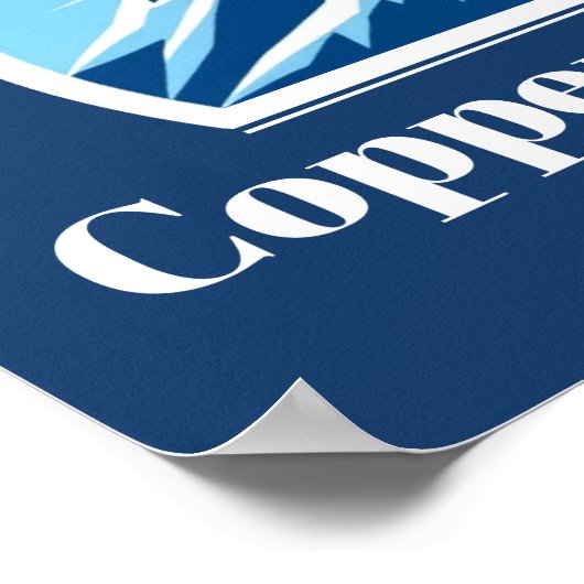 Skigebied Copper Mountain Colorado Poster (Hoek)