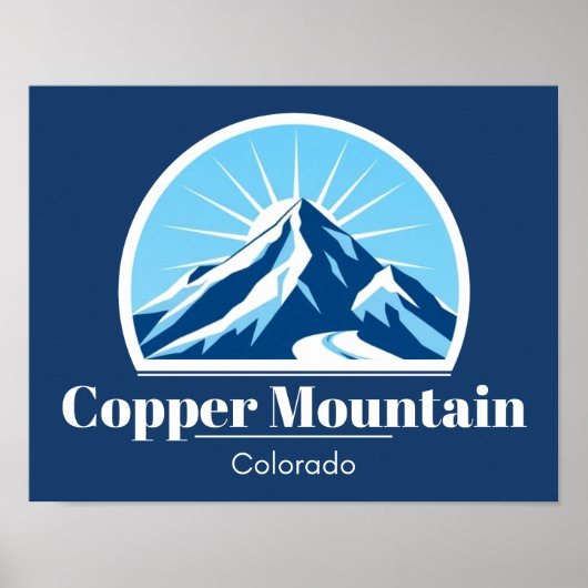 Skigebied Copper Mountain Colorado Poster (Voorkant)