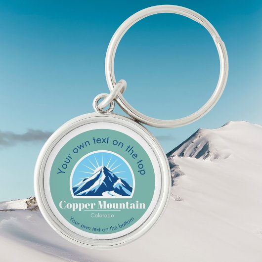 Skigebied Copper Mountain Colorado souvenir Sleutelhanger