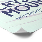 Skigebied Crystal Mountain Washington Reizen Poster (Hoek)