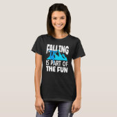 Skigebied Falling maakt deel uit van het leuke sno T-shirt (Voorkant volledig)