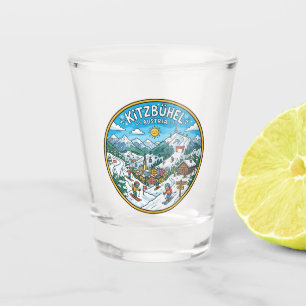 Skigebied Kitzbühel Oostenrijk Shot Glas