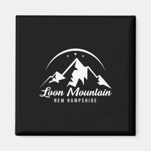 Skigebied Loon Mountain New Hampshire Sneeuw Magneet