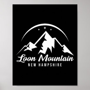 Skigebied Loon Mountain New Hampshire Sneeuw Poster