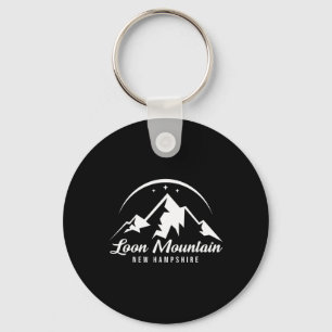 Skigebied Loon Mountain New Hampshire Sneeuw Sleutelhanger