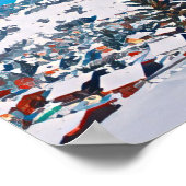 Skigebied Megève Poster (Hoek)