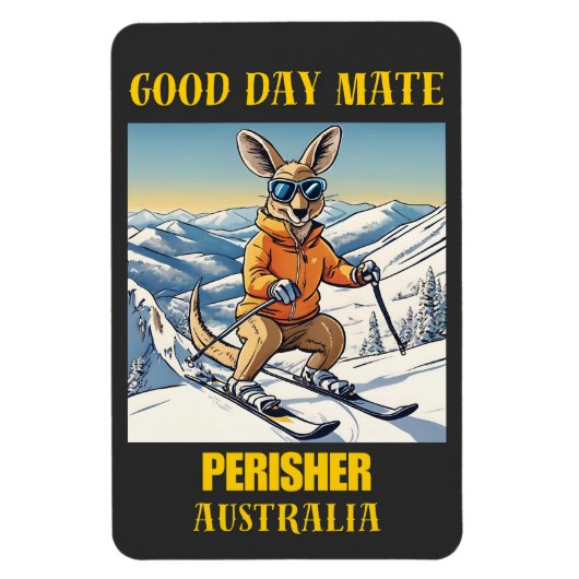 Skigebied Perisher Australia Magneet (Verticaal)