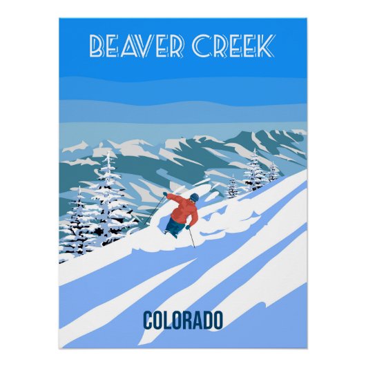 Skigebied poster  Beaver Creek (Voorkant)