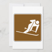 Skigebied Recreatief Teken Kaart (Voorkant)