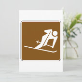 Skigebied Recreatief Teken Kaart (Staand voorkant)