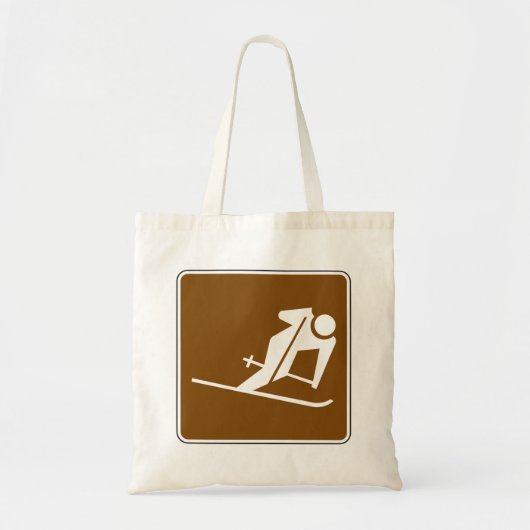 Skigebied Recreatief Teken Tote Bag (Voorkant)