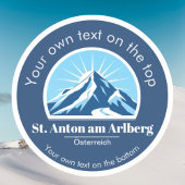 Skigebied St. Anton am Arlberg Oostenrijk Sticker